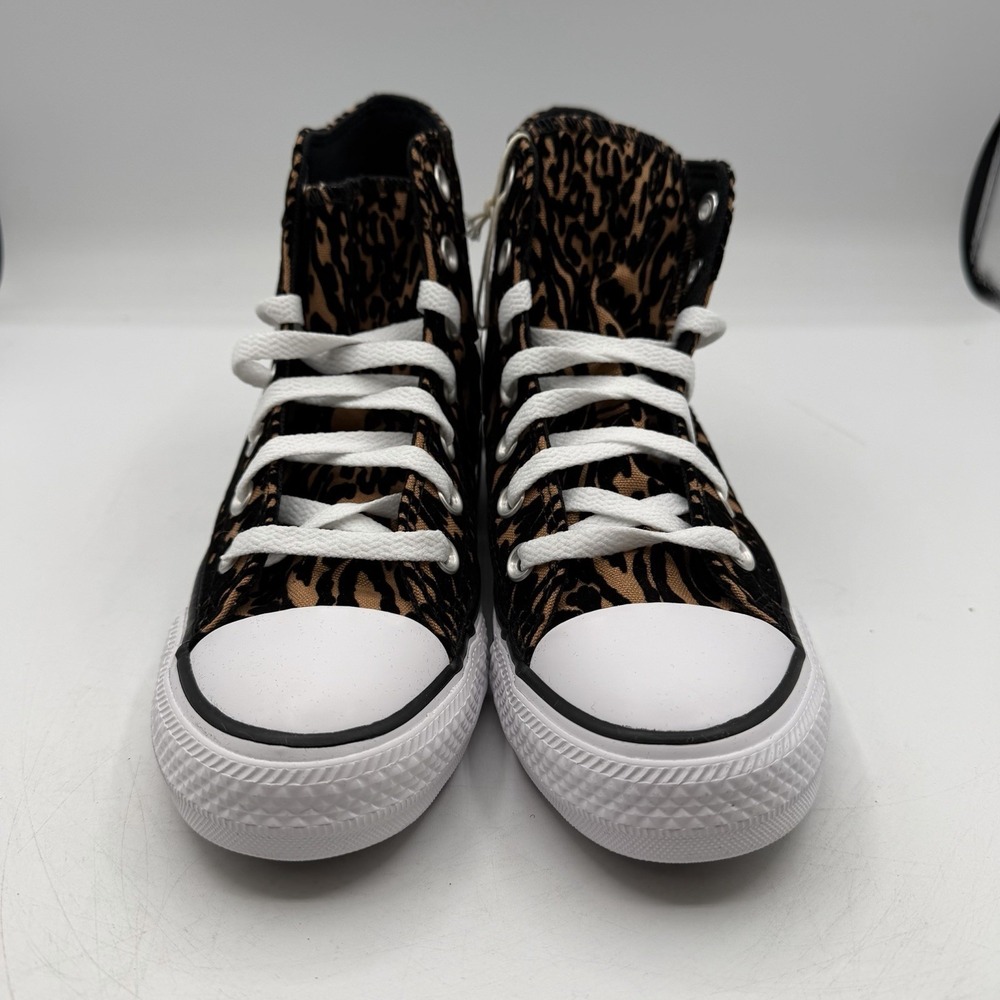Converse Chuck Taylor All Star HI Top Shoes Womens Sz 6 Leopard Sneakers A17948F - Picture 4 of 10